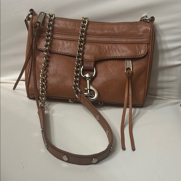 Rebecca Minkoff Tan Leather Crossbody Bag - Picture 1 of 7